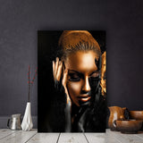 African Art Woman Oil Painting on Canvas
