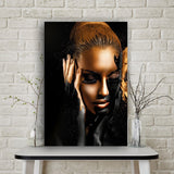 African Art Woman Oil Painting on Canvas