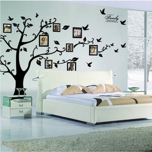 Black 3D DIY Photo Tree PVC Wall
