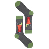 Men Socks Black White