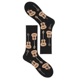 Men Socks Black White