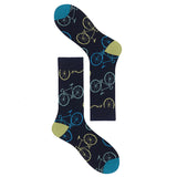 Men Socks Black White