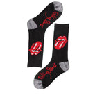 Men Socks Black White