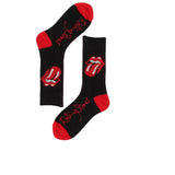 Men Socks Black White