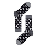 Men Socks Black White
