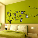 Black 3D DIY Photo Tree PVC Wall