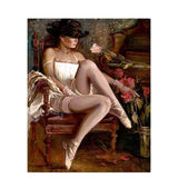 Seaside Women Figure Painting
