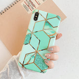 Geometric Marble Phone Cases