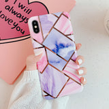 Geometric Marble Phone Cases
