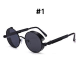 Vintage Steampunk Red Sunglasses