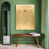 Classical Famous Painting Vitruvian Man
