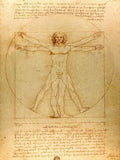 Classical Famous Painting Vitruvian Man
