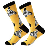 1 pair men socks combed cotton cartoon