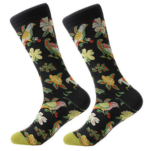 1 pair men socks combed cotton cartoon