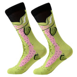 1 pair men socks combed cotton cartoon