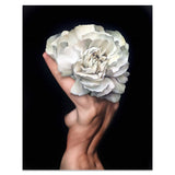 Flowers Feathers Woman Abstract