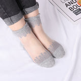2 Pair Women Lace Ruffle Ankle