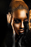 African Art Woman Oil Painting on Canvas