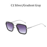 Sunglasses Men Square Brand Design
