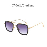 Sunglasses Men Square Brand Design