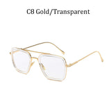 Sunglasses Men Square Brand Design