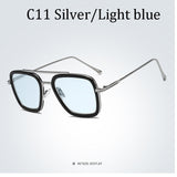 Sunglasses Men Square Brand Design