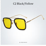 Sunglasses Men Square Brand Design