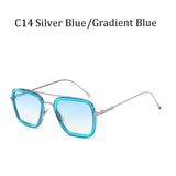Sunglasses Men Square Brand Design