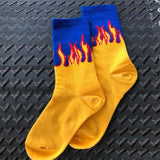 Flame Black White Yellow Fire