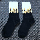 Flame Black White Yellow Fire