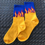 Flame Black White Yellow Fire