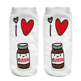 Women funny  3D print foods white