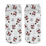 Women funny  3D print foods white