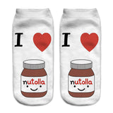 Women funny  3D print foods white