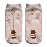 Women funny  3D print foods white
