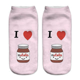 Women funny  3D print foods white