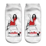 Women funny  3D print foods white