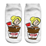 Women funny  3D print foods white