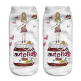 Women funny  3D print foods white