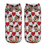 Women funny  3D print foods white