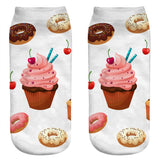 Women funny  3D print foods white