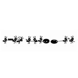 Cartoon Black Ants move Wall Sticker
