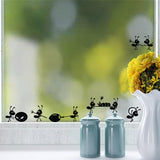 Cartoon Black Ants move Wall Sticker