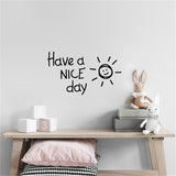 Lovely sun vinyl Wall Sticker