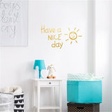 Lovely sun vinyl Wall Sticker