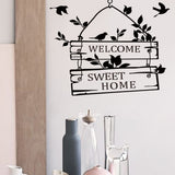 welcome sweet home quotes wall stickers