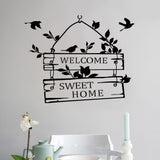 welcome sweet home quotes wall stickers