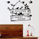 welcome sweet home quotes wall stickers