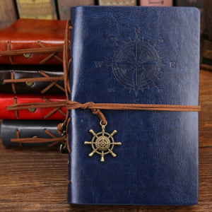 Vintage Leather Cover Notebook Blank