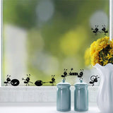 Cartoon Black Ants move Wall Sticker